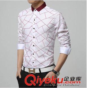 長袖襯衫 爆款潮男必備款男士韓版幾何圖時尚修身長袖襯衫 廠家直銷圖片|長袖襯衫 爆款潮男必備款男士韓版幾何圖時尚修身長袖襯衫 廠家直銷產品圖片由深圳市南山區天籟服飾商行公司生產提供-