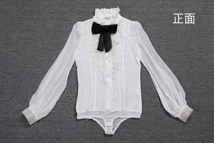 施悅名2018秋冬新品真絲襯衫女上衣時尚女裝原創(chuàng)精品蝴蝶結(jié)連體長袖襯衣