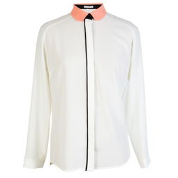 kookai 2013年春夏黑色前襟白色襯衫 第3頁 vogue時尚網