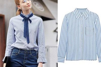 藍色條紋襯衫搭配什么褲子,找準風格很重要