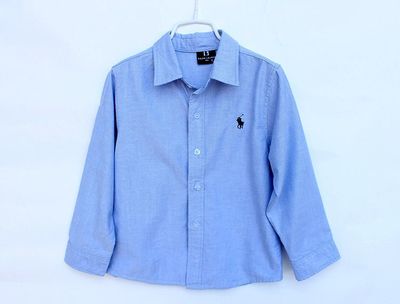 外銷爆款!四季暢銷童裝批發(fā)P純棉兒童襯衫 男女童長袖襯衣 多色