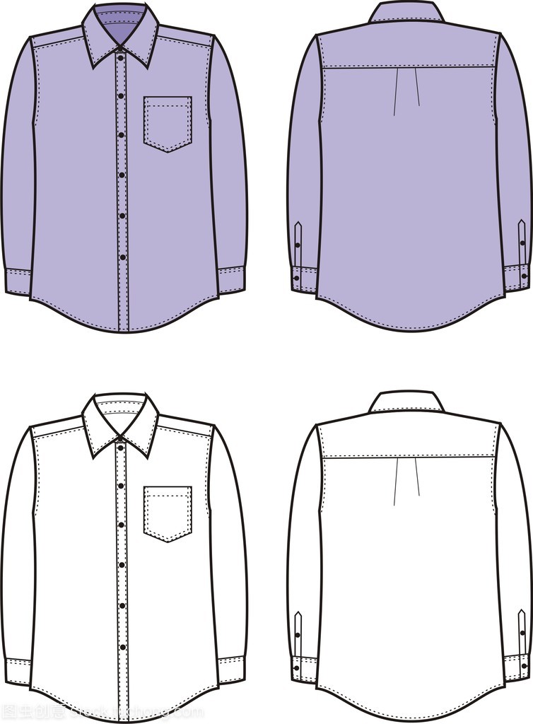 男式襯衫矢量圖 時(shí)尚與設(shè)計(jì)的數(shù)字化融合